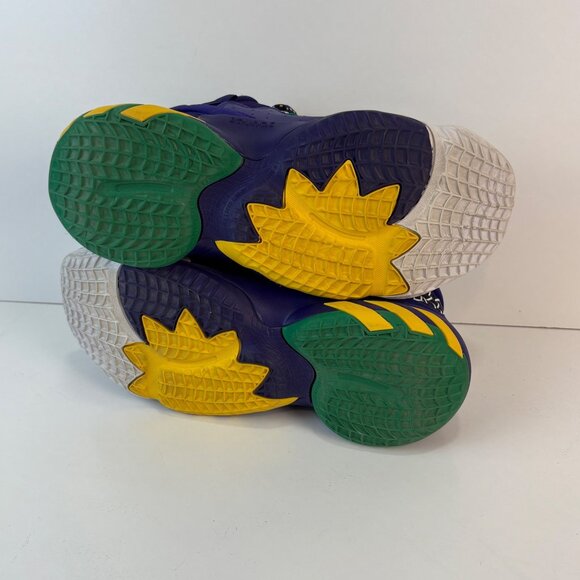 Adidas Issue #2 D.O.N. Basketball Shoes Purple/Yellow Mens Size 6.5 - Picture 8 of 8